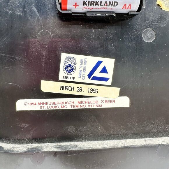 ORIGINAL MICHELOB PGA TOUR 19TH HOLE WALL CLOCK*1994 TESTED - Picture 5 of 5